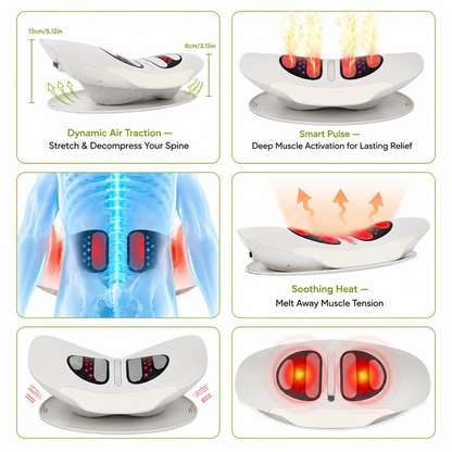 Beneva Spinal Decompression Massager with Heat, Vibration, Electrotherapy