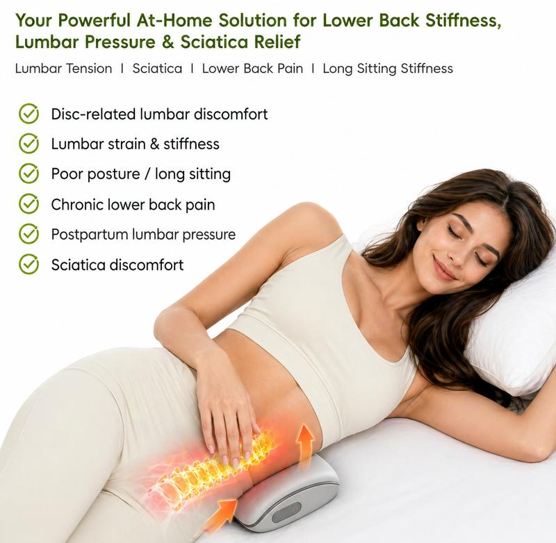Beneva Spinal Decompression Massager with Heat, Vibration, Electrotherapy