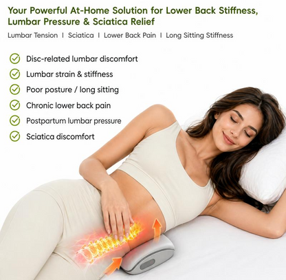 Beneva Spinal Decompression Massager with Heat, Vibration, Electrotherapy