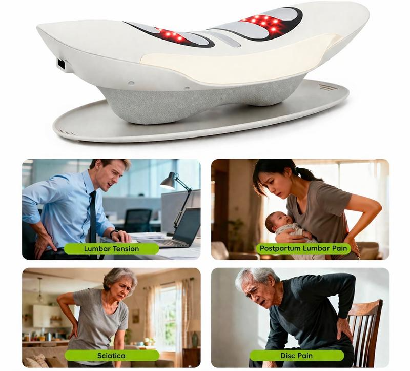 Beneva Spinal Decompression Massager with Heat, Vibration, Electrotherapy
